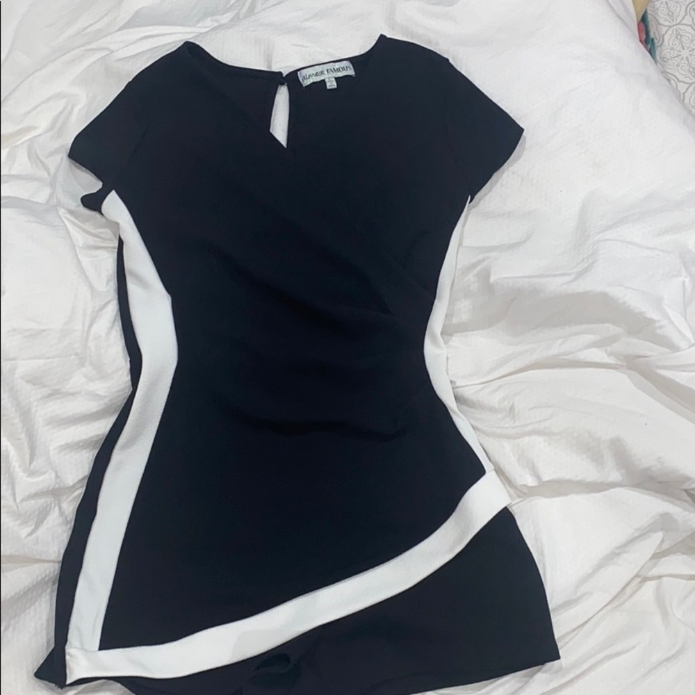 fancy romper with skirt look